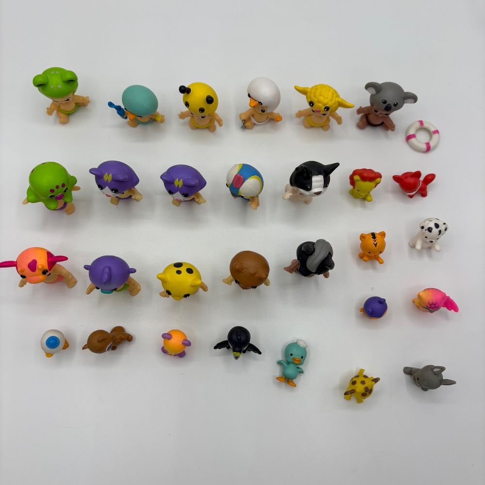 TWOSIES Moose Toys Mini Baby Figures Lot 30pc Multicolor Animal Costume Set GOOD - Picture 8 of 10